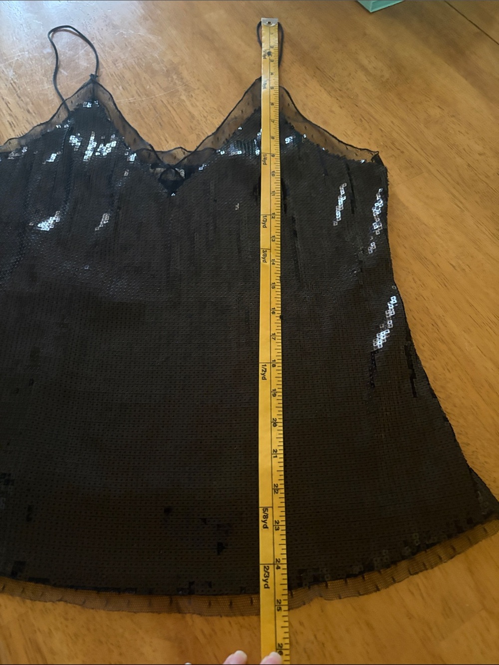Black Sequin V-Neck Spaghetti-Strap Camisole - Intimately by Free People - Picture 9 of 15